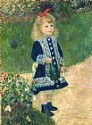 Pierre Auguste Renoir Famous Paintings - A Girl with a Watering Can